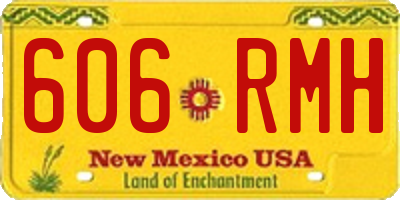 NM license plate 606RMH