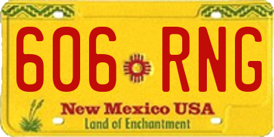 NM license plate 606RNG