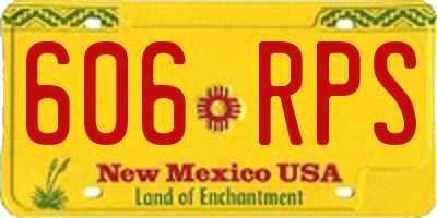 NM license plate 606RPS