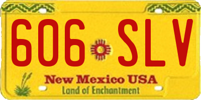 NM license plate 606SLV