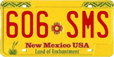 NM license plate 606SMS