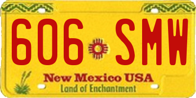 NM license plate 606SMW