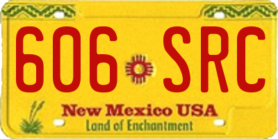 NM license plate 606SRC