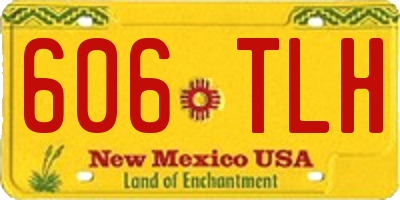 NM license plate 606TLH