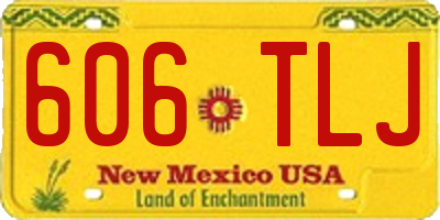NM license plate 606TLJ