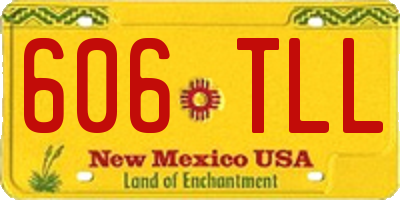 NM license plate 606TLL