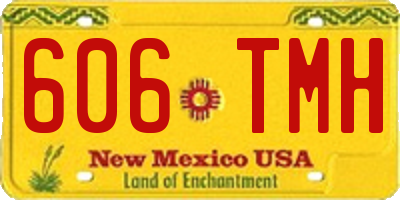 NM license plate 606TMH
