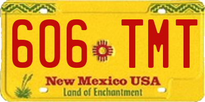 NM license plate 606TMT