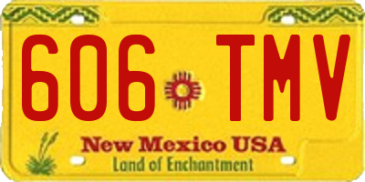 NM license plate 606TMV