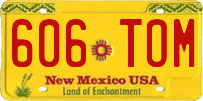 NM license plate 606TOM