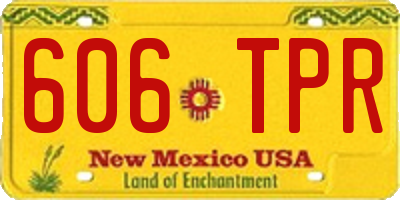 NM license plate 606TPR