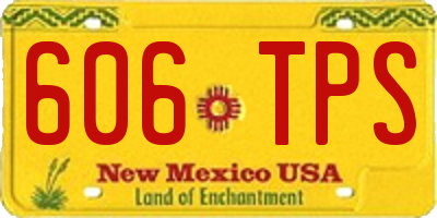 NM license plate 606TPS