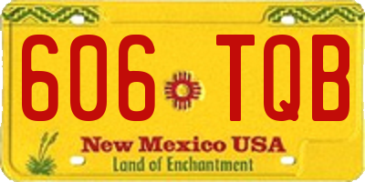NM license plate 606TQB