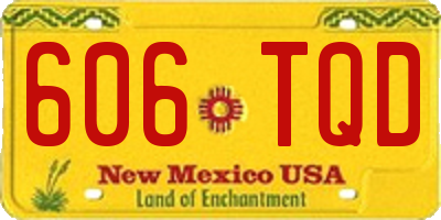 NM license plate 606TQD