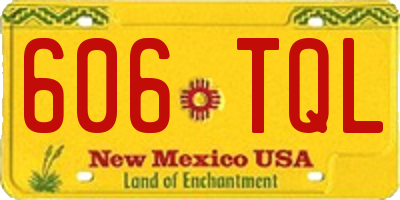 NM license plate 606TQL