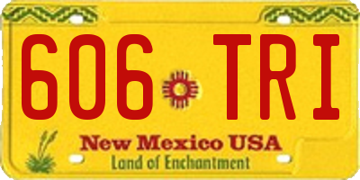 NM license plate 606TRI