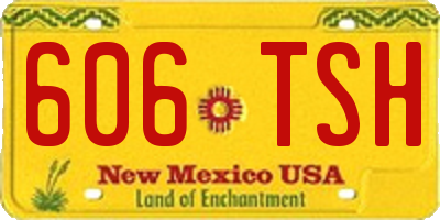 NM license plate 606TSH