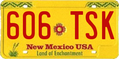 NM license plate 606TSK