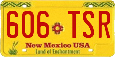 NM license plate 606TSR
