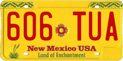 NM license plate 606TUA