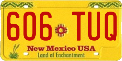 NM license plate 606TUQ