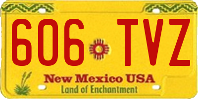 NM license plate 606TVZ