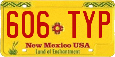 NM license plate 606TYP