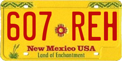 NM license plate 607REH