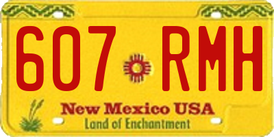 NM license plate 607RMH