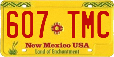 NM license plate 607TMC