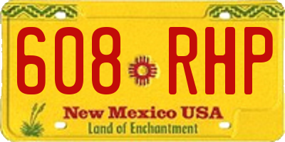 NM license plate 608RHP
