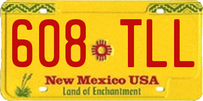 NM license plate 608TLL