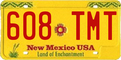 NM license plate 608TMT