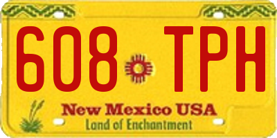 NM license plate 608TPH