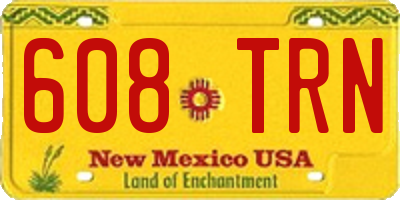 NM license plate 608TRN