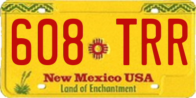 NM license plate 608TRR