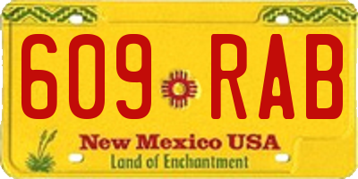 NM license plate 609RAB