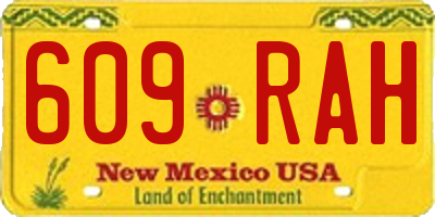 NM license plate 609RAH