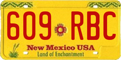 NM license plate 609RBC