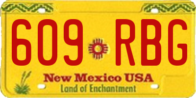 NM license plate 609RBG