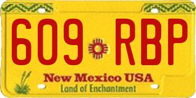 NM license plate 609RBP