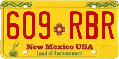 NM license plate 609RBR