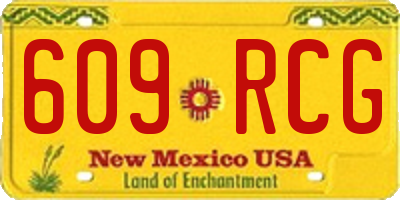 NM license plate 609RCG