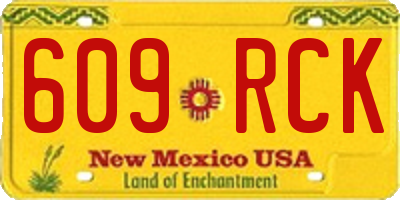 NM license plate 609RCK