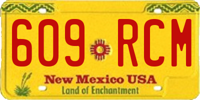 NM license plate 609RCM