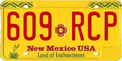 NM license plate 609RCP