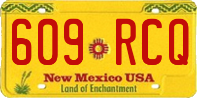 NM license plate 609RCQ