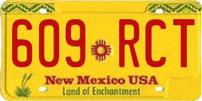 NM license plate 609RCT