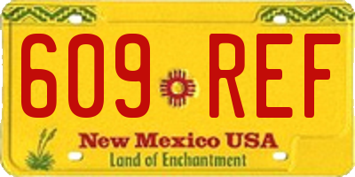 NM license plate 609REF