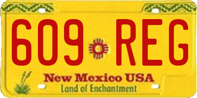 NM license plate 609REG